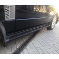 Пороги на Range Rover Вог L322 черные